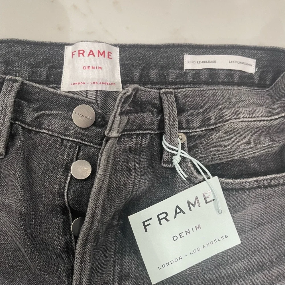 NWT Frame Denim high rise rigid re-release Le Original Skinny jean - Picture 10 of 16